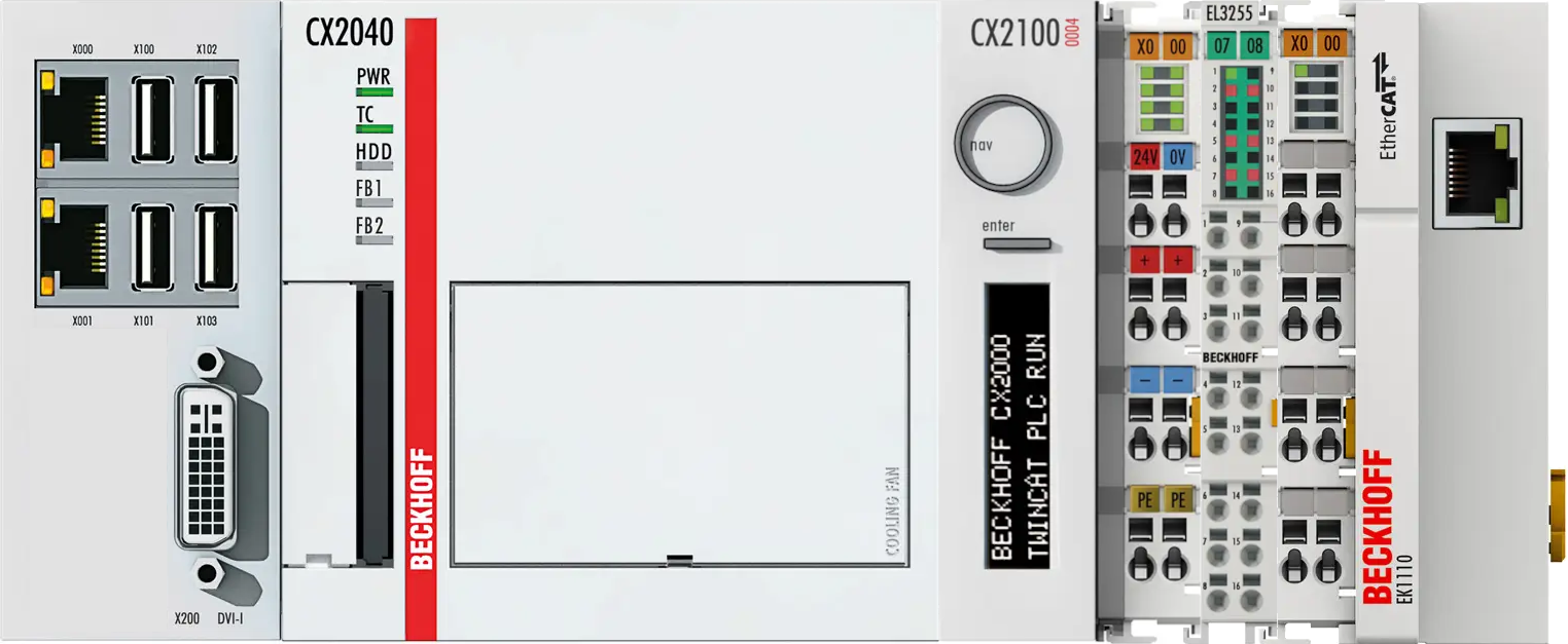 CX2040 + CX2100-0004 + EL3255 + EK1110