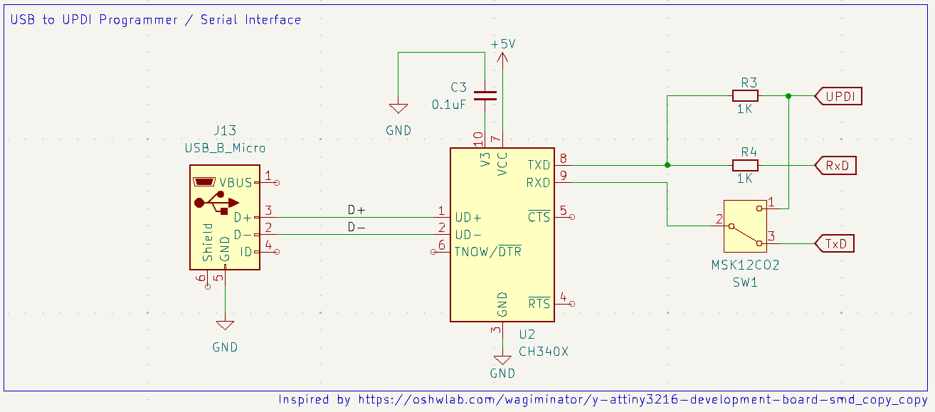 UPDI circuit